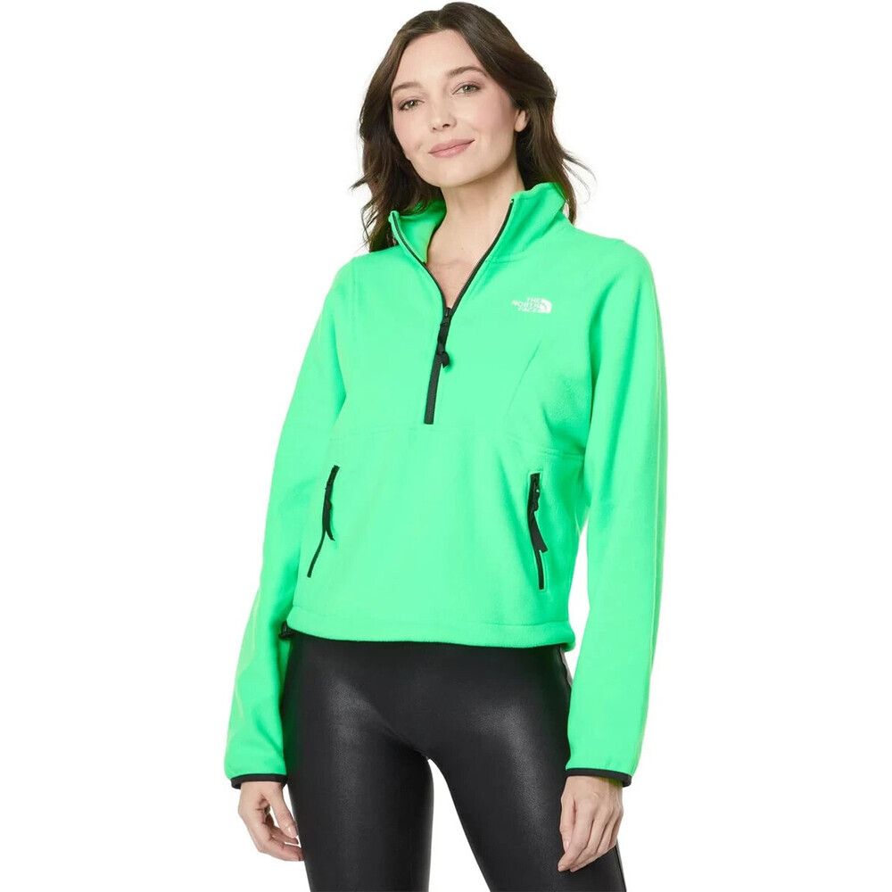 The North Face TKA Attitude Jacket Women's 2XL Green Mock Neck 1/4 Zip APP2015